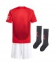 Günstige Manchester United Heimtrikotsatz Kinder 2024-25 Kurzarm (+ Kurze Hosen)